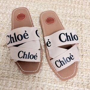 Chloe Woody Flat Mule